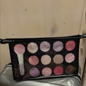 kate spade Black and Pink Cosmetic Bag